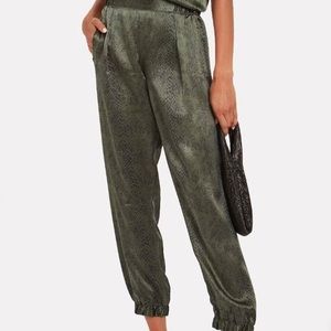 ATM Melillo Women's Green and Black Trousers